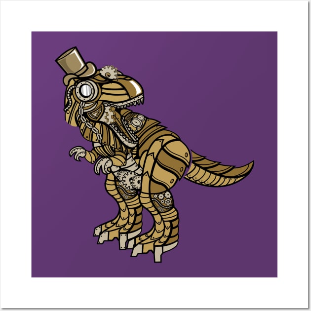 Steampunk T rex Wall Art by Mako Design 